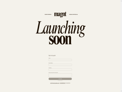 +31619030520 a amsterdam c e g h i info@magntstudio.com l launch launching m magnt n o r s son studio t y