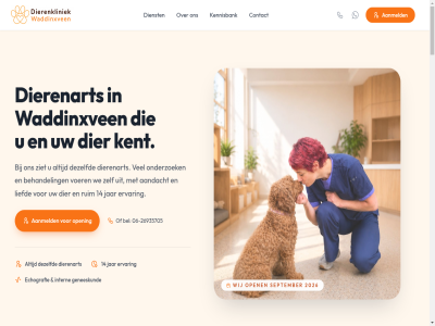 -26935705 06 14 2026 aandacht aanmeld algemen behandel bel contact dezelfd dienst dier dierenart dierenkliniek echografie ervar geneeskund intern jar kennisbank kent liefd onderzoek open privacyverklar ruim september voer voorwaard waddinxven we wij ziet