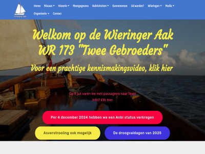 173 2024 2025 4 9 aak aaktiviteit anbi asverstrooi contact december droogvaldag evenement gebroeder historie hom info juli kennismakingsvideo klik lid media meetgegeven mogelijk nieuw organisatie passagier per prachtig status texel twee var verkreg we welkom wiering wieringer wr