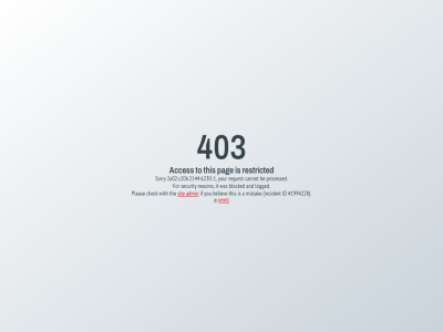 1 1994228 2144 2a02 403 6230 a acces and be believ blocked c206 cannot check for forbid id if incident it logged mistak nhws ninjafirewall pag pleas processed reason request restricted security sorry the this to with you your