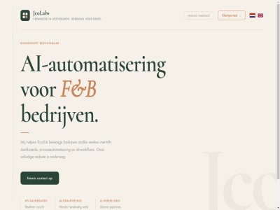 2026 ai ai-workflow automatiser b bedrijf bedrijv beschik beverag binnenkort contact dashboard f fod gebouwd groei help jco jcolab klantportal kpi kpi-dashboard nederland nem nijverdal nl onderweg onz portal procesautomatiser process sneller verankerd vertrouw volled websit werk wij workflow