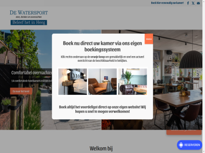 1 14 4 actueel bekijk beschik boek boekingssystem comfortabel din diner direct drink eenvoud eig eten ga gemak heerlijk heg hop hotel hotelkamer kamer klik knop lekker mog onderan onz oranj overnacht overzicht recht restaurant scroll sectie sluit snel verwelkom via volgend voordeligst watersport websit welkom wij