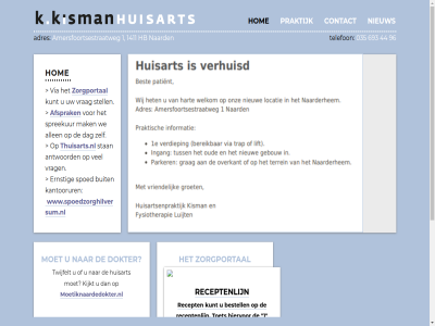 035 1 1411 2026 44 693 96 adres afsprak allen amersfoortsestraatweg antwoord by contact dag developed dokter flo hb hom huisart karolien kijk kisman kismanhuisarts.nl kunt mak media medicatie medicijn moetiknaardedokter.nl naard nieuw praktijk recept receptenlijn rij rijd spreekur stan stell telefon thuisarts.nl veilig vrag we wet wilt www.rijveiligmetmedicijnen.nl www.spoedzorghilversum.nl zorgportal