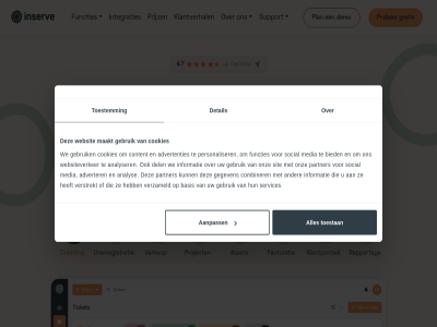 4 4.7 7 aanpass advertenties adverter analys analyser asset basis bedrijf bedrijfssoftwar bedrijv bied capterra combiner complet content cookies del demo detail dienstverlener een facturatie functies gebruik gegeven gratis ict informatie inserv integraties it it-dienstverlener klantportal klantverhal liv lokal m maakt media modern msp onz partner personaliser plan prijz prober professionaliser project psa psa-softwar rapportag services sit social softwar supersnell support ticket toestan toestemm urenregistratie verkop verstrekt verzameld we websit websiteverker wek