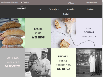 adviser allergie assortiment bakkerij banket bestell brod contact dieet een facebok grag hom info@bakkerijslijkerman.nl informatie lekker nem nieuw onz ouderwet slijkerman specialiteit vacatures vrag webshop werkwijz winkel winkeldames zakelijk
