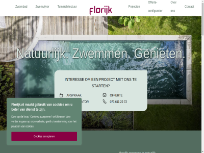 073 22 611 72 aanlegg accepter afsprak all baantjes beter biedt bio biofilter biotop branding bureau chemicalien chlor configurator contact cookies cookieverklar copyright dienst digital dompelbad duidelijk eig ene erbij filtertechniek florijk florijk.nl gan gebied gebruik geeft gefilterd geniet getrok heerlijk inspirer instagram interes kiez kijk klik knop kom kost kunt lang lat leent lux maakt market mogelijk natur offert offerte-configurator onbezorgd onz oploss past plaats plant plantfilter privacy prober project realiseert servic start statement toestemm tuin tuinaanleg tuinarchitectur tuinontwerp tundra vacatures verder vijver volg volled voordel war water websit welk wet zoekt zout zwembad zwemgedeelt zwemm zwemvijver
