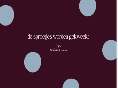 coming emma gekweekt lief nicolet son sproet sproetjes studio
