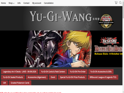 -08 -2026 /cho1-en003 /qcp4m9qf /yugiwang/ 06 1 10 12 12.00 12.30 13.00 17.00 19 20.00 2026 2027 22.00 24 25.00 29 29.99 3201ea 50.00 5d 6 68892098 7 79.99 aangerad accesoires accessoires account add adres algemen all and arc arc-v battl booster bpro bpro-en001 by cancellation card cart center championship cod condition contact cori damag deck dic dinsdag discord discord.gg discord.gg/qcp4m9qf display donderdag easy en001 en002 event exampl facebok field for found gallery gebruik gi gift glorious graded hom if included info input instead inventory ipv kaart kvk lavd league legend legendary limited link maandag might modern mp25 mp25-en002 my nam nieuwstrat nl002395134b80 no oh openingstijd order ots pack pag pcs pokemon powered pre pre-order prices privacy priz product refresh regional riftbound s search season shop shopping singl special spijkenis statement stock tax tcg term the tip to try v vat vrijdag wang wcq webshop wer woensdag world www.facebook.com www.facebook.com/yugiwang/ www.yu-gi-wang.nl yu yu-gi-oh yu-gi-wang zaterdag zoek zoekfunctie zondag