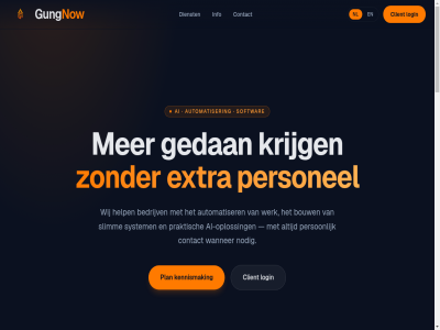 01 02 03 2026 achter afgestemd ai ai-oploss algemen analys automatisch automatiser bedrijf bedrijv bericht beschik binn blijv bouw client contact continu continue dienst doel drie e e-mail een eerst extra gat gedan gung gungnow help info jouw kennismak kijk krijg lat login mail nam nem nl nodig now ondersteun oploss optimalisatie optimaliser overnem person personel pijler plan praktisch privacy process slimm slimmer softwar system tak telefon terugker tijd tol uitvoer verbeter verlor versnell verstur voorwaard wanner war we werk werkdag werkwijz wij workflow