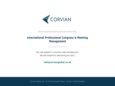 27 congres corvian currently development expertis forward global gloucester info@corvianglobal.co.uk international kingdom llp lok london management meeting met new old organizer our partnership personal professional son stret to under united we websit welcom you