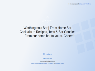 and bar bluehost by cher cocktail coming dedicated discover from goodies hom hosting login our powered recipes s shared solution son tes this to vps websit wordpres worthington your