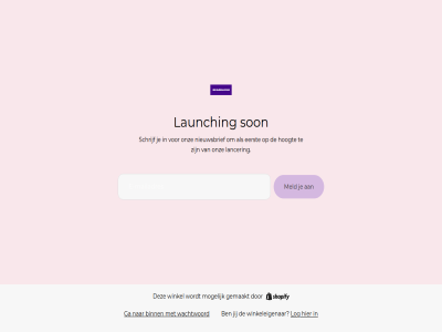 binn dearblom e e-mail eerst ga gemaakt hoogt jij lancer launching log mail meld mogelijk nieuwsbrief onz schrijf son wachtwoord winkel winkeleigenar