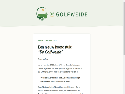 1 2026 28 7645 aj ban begonn bekkenhaarsweg benieuwd best beter clubhuis coen dezelfd eigenar ervar gat gewon gezelliger golfban golfer golfweid hetzelfd hexel hoeft hog hoofdstuk houd info@degolfweide.nl informatie jullie led letteboer leuk lidmaatschap liefst loopt maakt mail mak mee mooi nieuw oktober ontzet onz plann praatj precies sam snel sterker suggestie tegelijkertijd tim vanaf verandert verder vind vrag we websit wij zin