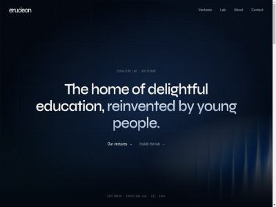 02 03 04 2024 2026 about build by connect contact delightful education erudeon est flow hello@erudeon.com hom insid lab linkedin nl on our pas peopl publish reinvented research rotterdam run the three ventures verb year young