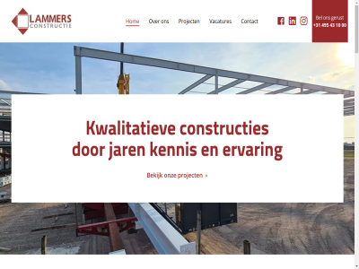 +31 0 00 10 43 495 5 6021pw algemen bekijk bel budel constructie constructies contact disclaimer ervar gerust hom info@lammersconstructie.nl jar keistoer kennis kwalitatiev lammer nederland ontwikkel onz privacyverklar project randweg randweg-zuid staalconstructies vacatures voorwaard webdesign zuid