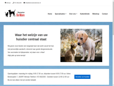 -12 -17 -5622263 00 072 12 1825rt 2024 23 30 7 9 aandacht adres afsprak algemen alkmar allen bel beneluxplein betaald central centrum communicatie contact dierenarts diergeneeskund doorgan geniet geslot gev gezelschapsdier goed hart helder hom hoofdinhoud huisdier info@dierenartsendemare.nl informatie januari kattenkliniek kijkoperatie kijkoperaties klant klar kliniek kort kwaliteit landelijk laparoscopie lat les maandag main mar medewerker menu middel mogelijk navigation nem nieuw onz openingstijd patient person pin plek privacy rashondenwijzer raskattenwijzer specialisaties speerpunt spoedgeval stan stat steriliser strevend t/m team tef telefon termijn tijd toegewijd tuss uitbreid uur vaccinaties vanuit verder verzeker voettekst voorwaard vrijdag war webshop welkom welzijn werkt wij zorgelos zorgverzeker
