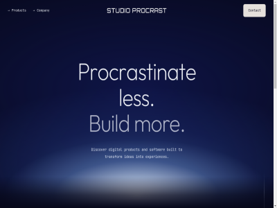 +31617280872 0 1 2 2026 3 4 5 6 7 8 9 a all and build built c company contact digital discover e experiences follow i ideas info@studioprocrast.com into les mor n o on p policy privacy procrast product r reserved right s softwar studio t to transform us