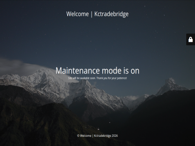 2026 availabl be for kctradebridg maintenanc mod on patienc sit son thank undergo welcom will you your
