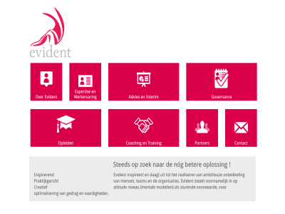 advies beter coaching contact creatief evident expertis governanc inspirer interim nog opleid oploss partner praktijkgericht sted training werkervar zoek