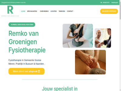 06 1 14 1412 2 21 3 32 48 68 72899212 aandacht acut afsprak all antroposofisch basis bean behandel bekijk bent beoordel beweg blijv blog bussum chronisch client comeniuslan contact digital direct doel dry e e-mail een elk expertis fysiek fysiotherapie gemaakt gemeent gewaardeerd gezond gf.nl goed goois gp groenig hebt herstel herstelproces hom huis huisregel info@rvgf.nl informatie jij jouw klacht klachtenregel klar kvk leidend lev licham locaties mail mak mer naard navigatie needling nem nodig nummer ondersteun optimal over person plat postadres praktijk privacy remko sam specialisaties specialist sta stap statement sterk tariev telefoonnummer tijd uniek vanuit verhal voorop vrij vrijer waarder we werk zorg zorgkaartnederland