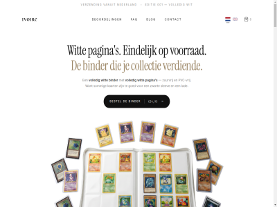 0 001 34 4 48u 9 95 aanwez afmeld amex appl beoordel bestel binder blog collectie contact contactformulier dezelfd display e editie een eindelijk elder faq foil gemaakt goed holo ideal info@ivoire-collect.com ivoir j kaart kaartenbinder klein klik lad mastercard mmxxvi n nederland pagina pay premium pvc pvc-vrij r rand retour s sepa series slev sommig t total vanuit veelgesteld verdiend verzend verzorg visa volled voorrad vrag vrij weloverwog wit zichtbar zuurvrij zwart
