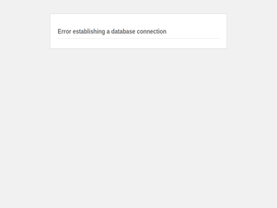 a connection databas error establish
