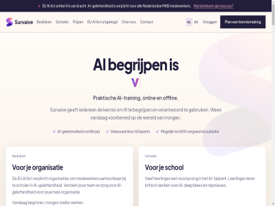 1 1.000 1.500 2 2026 3 30 4 50 59 60 74 aangat aanmeld aansprak aantal aanton account achter act af afdel afdwing afgestemd ai ai-geletterd ai-inspiratiesessie ai-inspiratiesessies ai-richtlijn ai-tijdperk ai-train ai-uitkomst all artikel augustus basis bedrijv bedrijventraject begin beginn beginsel begrijp behoeft behoeftes bekijk bekijkt belandt bell bened bepal beschik besliss besprek betekent bewijs binn binnenuit blik boet bronn buit cases central certificat chatgpt complet complex congres contact curriculum cursusbibliothek dag dagdel dashboard dataprivacy deelbar deelnam deelnemer deepfakes del demo denk direct do docent docentendashboard doet dossier een eig elk engel enthousiasmer erbij ermee ervor eu expert feit fout ga gebeurt gebouwd gebruik gebruikt geeft gef geletterd geplakt geschrev gevoel gewon goedgekeurd googl grag grot hand handhav hands-on havo hebt hel hr hr-dossier iederen impact informatie inlogg innover inspiratiesessie inspiratiesessies inspirer interactief interactiev international inzicht it jaaromzet janique jar jargon jij joost jou jouw jullie juridisch kennis kennismak kennisproblem keynot keynotes kijk klantgegeven klar klink kost kracht krijg kritisch kwad lang laptop leerlijn leerling leerplatform leerproces leerrout ler les liever ligt liv locatie maakt mad mak management manager mat maximal medewerker mee meest meestal mens merkbar middel minut misgat mkb mkb-medewerker modul modules mogelijk morg naast nalev nederland nem nepnieuw niemand niet-nalev nl nodig offlin on onbewust onderschat ondersteunt onderwijs onlin onz opgebouwd oprichter organisatie organisaties output overtu past per plak plan platform praktijk praktisch prestaties prijs prijz privacybeleid problem publiek rapport recht resultat richtlijn risico rond s sam schol scholengemeenschapp schoolgrot schooltraject scores scroll sector sessie sessies setup shadow sind slag slim slim-subsidie sluit sneller stan start startpunt stat stur subsidie survaiv tailor tailor-mad