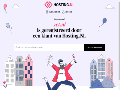 domeinnam geregistreerd gereserveerd handleid hosting.nl inlogg klant zet.nl