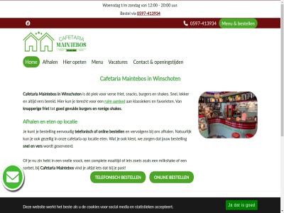 -413934 00 0597 12 135 20 2026 9674 aanbod accepteert afhaalservic afhal aj algemen bereid best bestel bestell bezorg burger cafetaria complet contact cookies de eenvoud eten favoriet friet gemaakt geserveerd gevuld gezell goed hebt hom hoogma info@cafetariamaintebos.nl jouw kiest klassieker knapper kun kunt lekker locatie maaltijd maintebos media menu milkshak natur onlin onz openingstijd opet past plek privacyverklar romig ruim shakes sint snack snel snell social sorbet statistiek t/m telefonisch terecht uur vacatures ver vervolgen via vind vitusholt voorwaard we webdesign websit werkt winschot woensdag zin zoal zoet zondag zorg