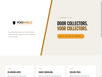 +31 12 18 2026 27 6 96 aanmeld achter acryl acrylic bericht beschermcases binnenkort cases collector direct diver e e-mail e-mailadres eerlijk eerst gan grad importer info@pokeshield.nl inhoud lancer langdur lat liv mail mailadres meld merk nederland nl ontvang onz opengat pokemon pokeshield prijs privacyverklar product protection schakel scheelt stootschad uitstall uv uv-wer vanuit verkleur verzend wanner we webshop werend wet whatsapp wij zodra zonlicht zorg