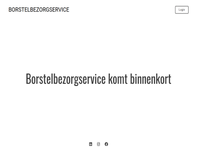 binnenkort borstelbezorgservic facebok instagram komt linkedin login