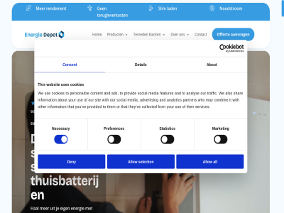 0 004 01 02 03 085 1 2 2026 3 4 49 5 7 7336 77 a a-merk aansluit aanvrag about achter ads advertis advies adviser afgesprok afgestemd afhank afsprak airco aircondition akkoord algemen all allen allow also analys analytic and ander apeldoorn app apparat automatisch az b.v batterij begeleid behaalt bekijk bel belangrijk benieuwd bent bereik beschik bespar bestaand betrouw bezoek blijft blijv collected combin combiner comfort comfortabel complet consent contact contactgegeven content control cookiebeleid cookies daarnaast daarom datum de denk deny depot detail direct duidelijk echt eerlijker eig elektricien elkar en energie energie-depot.nl energiebeher energiehandel energiekost energieleverancier energiemarkt energienet energieoploss energieverbruik energiezuin energiezuiniger ervar extra features frank from functioner gan gebruik gecertificeerd gedacht gelov gemaakt gemiddeld geplaatst goedkop grag hal hebt help helpt hierdor hoef hoevel hog hoger hom huis huishouden ieder info@energie-depot.nl information ingewikkeld inspel installatie installatiedatum installer it jij jou jouw jullie kiez kijk klant klar kom kost krijg kunt kwaliteit laadpal lad lager lang lat later legg les lever leverkost ligg mail mak manier market mat maximal may media mee meest merk minder mogelijk moment naast nazorg necessary nem net nodig noodstrom noodstroomvoorzien offert omgan omgat onafhank onafhankelijker ondersteun ontdek ontvang ontvangt onverwacht onz opgeslag opgewekt oplever oploss opmerk opnem opwekt or other our pagina partner passend past perfect person personalis plaatj plaats plann plat player preferences prijsverschill privacyverklar product profiteert provid provided reactie recensies reken rendement rendementsbereken reservato richting routebeschrijv s schouw scor selection services shar sit sitemap situatie sla slag slim slimm slimmer snel social softwar specialist stap stat statistic sted stell strom stroomprijz stroomstor stroomuitval system tariev techniek technisch te