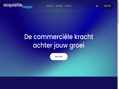 achter acquisitiehelper commerciel contact dienst groei jouw kracht start