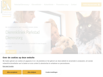 045 11 541 77 accepter advertenties afsprak afwijz analyser bied contact content cookie cookie-instell cookies dierenart dierenkliniek dierenzorg gebruik gegeven gezond hoogst huisdier instell kattenkliniek kom m.b.t mak netwerkfunctionaliteit onlin onz parkstad passie personaliser prestaties preventiev prioriteit skip social to verbeter verzamel we websit welzijn wet zorg