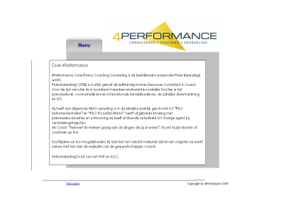 4performance coaching consultancy counsel disclaimer