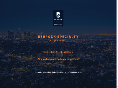 a about an availabl b be bedrock c company construction d e foundation i information k l launching modern mor o optio our p r risk s shortly solid son specialty t under websit will y