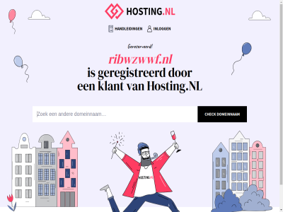 domeinnam geregistreerd gereserveerd handleid hosting.nl inlogg klant ribwzwwf.nl