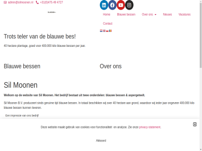 +31 0 27 31 40 400.000 47 4727 475 49 6088 admin@silmoonen.nl adres ah akkoord all analys aspergeteelt b.v bedrijf bedrijfsfilm bekijk belgie bes beschik bess bestat beumer blauw blijf central contact cookies creativ disclaimer download duitsland e e-mail functionaliteit gebruik geleg geruim gevest goed grond hectar hom hoogt ieder impressie jar kilo laatst les lever limburg maakt mail mid midden-limburg mon mortel nem nieuw nr onderdel ongever onz open per plantag privacy privacy-statement privacyverklar produceert recht roggel sil sind sollicitatie statement tel teler tijd total trot tuss twee vacatures voorbehoud waardor websit welkom wij zie