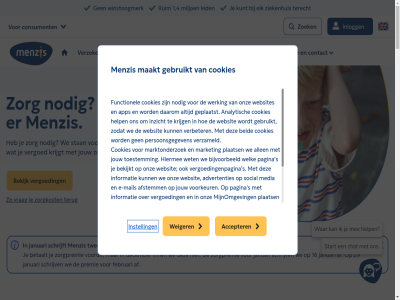 1 16 2025 2026 29 4 50 75 85 aanbieder aanpass accepter af afdel afgesprok afschaff afsprak all allemal analytisch ander android antwoord app artikel basis bedoeld begin behandel bekijk benieuwd bent bereken bericht beschik besluit betaalt betal betekent beweg budget buurt chatbot client complex consument contact contactmog cookiepolicy cookies daarom dankzij data de december declaratie declaraties declarer denk disclaimer doel doorgev download eig elk enig ergen evy evy-app extra februari fijn functionel fysiotherapie gebruik gebruikt gecontracteerd geeft geestelijk geldt geldzak geldzorg gemaakt gemeent gemiddeld genoeg genoemd geopend gespreid gezond gezonder gezondheidszorg ggz ggz-aanbieder ggz-zorg grag gratis grot hand handig hardlop hayk hebt help helpt hom homepag houd huishouden hulp ieder iederen indien info ingewikkeld inkom inkomensondersteun inlogg inn instell inzicht ios januari jou jouw kantor ker kies kiest kiez kijk klar kom komt korter korting kracht krijg krijgt kun kunt lag landelijk langer led leefstijlcoach leeftijd leidt les lev link locaties luister lukt maakt makkelijk marktonderzoek medewerker media meerder meest mens menzis mijdt miljoen mobiel mogelijk navigatie nederland niemand nieuw nodig nooit noord notification notification-info omzetplafond ongecontracteerd onlin ontdek onz oost oost-nederland overzicht pagina patientenstop per person podcast polis positiev precies premie premium privacy recht regel regelmat regelt risico ruim s sarah schrijft schrijv selecter servic snel snell sneller som stan stand stel stell strava systeemaanbieder tarief tekort terecht terug tip toegang toegank twee vanaf veelgesteld verder vergoed vergoedingspercentag verschijn verschill verzeker verzekerd vindt vitaliteit vol vooral voordat voorstel vooruit vrag vrij vrij-polis wacht wachtlijstbemiddel war we weiger wek wel welk welkom wer werk wij wijkverpleg wijzig winstoogmerk zak zeker zelfhulp zet ziek ziekenhuis ziekenhuiz zit zoek zoekt zorg zorgaanbie