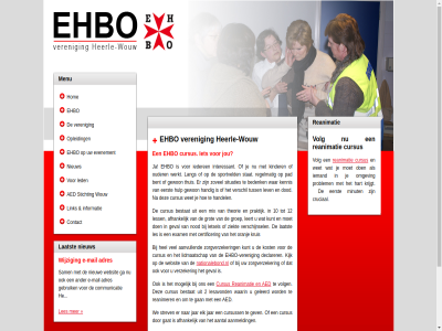 2011 aanmeld aanmeldformulier adres aed contact cursus disclaimer e e-mail ehbo evenement heerl heerle-wouw hom info@ehbo-heerlewouw.nl informatie jou laatst led les link mail menu mogelijk nationalebond.nl nieuw opleid reanimatie sitemap stichting veren via volg wijzig wilt wouw
