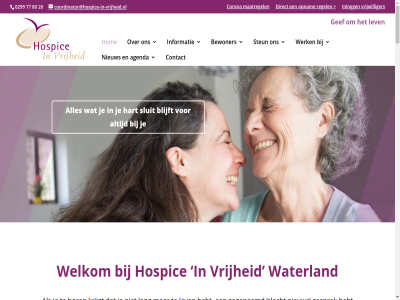 0299 1 1444 2 20 2025 3 4 57 77 80 aandacht agenda all anbi bedraagt bedrijf beschik bewoner biedt bijdrag binn blijft cijfer contact coordinator@hospice-in-vrijheid.nl corona cursus daarvor dag dankzij denkt dichtbij direct dod doel donateur doner ds ed eig ervar feit filmpj foto fotogalerij gan gef gehad gesprek gesteld gev goed handj hard hart hebt hel help herinneringsfilmpj hoek hom hor hospic hulp iederen impressie informatie informer initiatief inlogg kamer kennismak kijk kingweg kleinschal kom komt kort krijgt kwaliteit laatst lang lat les lev levensbelang levensfas lever luther maatregel maatwerk mail mak martin med mee meest mens moeder mogelijk mooi naast nieuw nodig onderdel onlin ontstan onz open opnam organisatie partner per plotsel prettig prober purmer realiser regel rookvrij s samenwerk slecht sluit sponsor sponsorklik sterv steun stukj telefon vacatures vader vandag verblijf verhal verlop verschil verwelkomt verwijzer voortbestan vrag vriend vrijheid vrijwilliger vroeg waarom warmt waterland we welkom werk wij will ziek zogenaamd zorg
