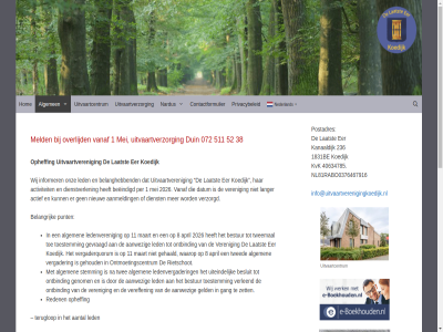 072 1 11 1831be 2026 2027 236 38 511 52 8 aangan aanmeld aantal aanwez actief activiteit administratiev afhandel algemen all april beeindigd belanghebb belangrijk besluit bestur contact contactformulier copyright dank datum dienst dienstverlen document duin eer familie fusie ga gang geeft gehaald gehoud geld genom gevraagd hand hen hom info@uitvaartverenigingkoedijk.nl informer inhoud inzet januari jar kanaaldijk koedijk kunt laatst langedijk langer led ledenveren ledenvergader maart mei meld nardus nederland nieuw ontbind ontmoetingscentrum onz opheff opnem overdracht overlijd pakt per poging postadres privacybeleid punt reden regeltak relevant rietschot schoorl statut stemming succesvol ter teruglop tijdstenden toe toestemm twed twee tweemal uiteind uitgevoerd uitvaartcentrum uitvaartveren uitvaartverzorg vak vanaf vereffen veren vergader vergaderquorum verleend vertrouw verzorg verzorgd via volgen vrag vrijwilliger waarop warmenhuiz wetgev wij zet