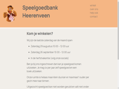 0 00 1 10 12 26 29 4x augustus binn boek contact e e-mail eig facebok ga garantie gebruik geruild gezin gezinn heerenven helas help herfstvakantie ingeschrev inhoud instagram jar kinder klein kom laatst lev linkedin lux maand mag mail maximal mee minimum natur noodzak onz open ouder per risico rond ruimt september sociaal social speelgoed speelgoedbank spel uitgezocht uitzoek uur valt volg wij winkel zaterdag zet