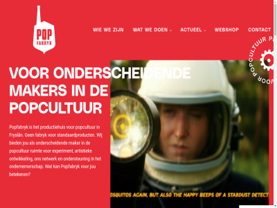 actueel artistiek beeldruis beteken bied contact eigenzinn experiment fabryk fryslân jou maker netwerk ondernemerschap onderscheid ondersteun ontwikkel popcultur popfabryk product productiehuis ruimt standaardproduct we webshop wij