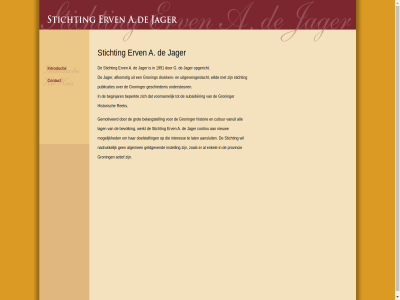 1991 a afkomst beginjar beperkt contact drukker erv g geschiedenis groning groninger historisch introductie jager ondersteun opgericht publicaties rek stichting subsidier uitgeversgeslacht voornam wild