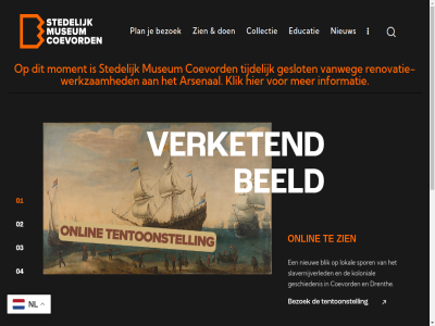 +31 0 4 524745040 7741 arsenal b bezoek blik coevord collectie contact d disclaimer drenth e educatie gemaakt geschiedenis geslot hav huisregel info@museumcoevorden.nl informatie jv k klik kolonial l link lokal meld moment motion museum n nederland nieuw nieuwsbrief nl onlin onz openingstijd pictures plan privacy pro r renovatie renovatie-werkzam slavernijverled spor stedelijk t tentoonstell ticketinfo tijdelijk v vanweg verhal volg websit werkzam zien