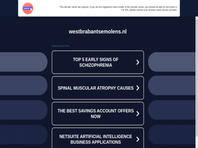 abl are be contact domain expired for has holder if it nam pleas provider registered renew servic should still the this to westbrabantsemolens.nl you your