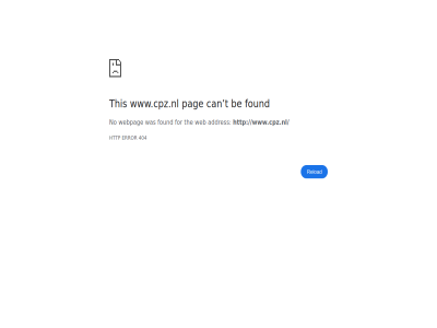 404 addres be can error for found http no pag reload t the this web webpag www.cpz.nl