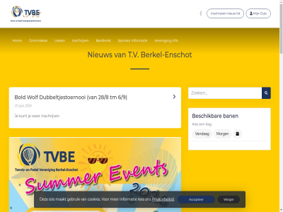 +31 01 13 19 2026 28/8 3629 40258057 5056 533 6/9 accepter actie ban bardienst berkel berkel-enschot beschik bold built by club commissies cookies copyright cr dag del dubbeltjestoernooi e e-mail enschot event gebruik hom informatie inschrijv juni kies knltb.club kunt kvk kvk-nummer les less lid lisa lopend maakt mail morg nem nieuw nummer padel powered privacybeleid schrijf secretariaat@tvbe.nl sit sponsor summer t.v telefoonnummer tennis tm tvbe vandag veren verstur vrag weiger wer wolf word