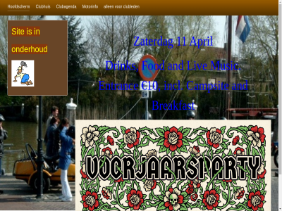 10 11 allen and april breakfast campsit clubagenda clubhuis clubled drink entranc fod hoofdscherm incl liv motorinfo music onderhoud sit zaterdag